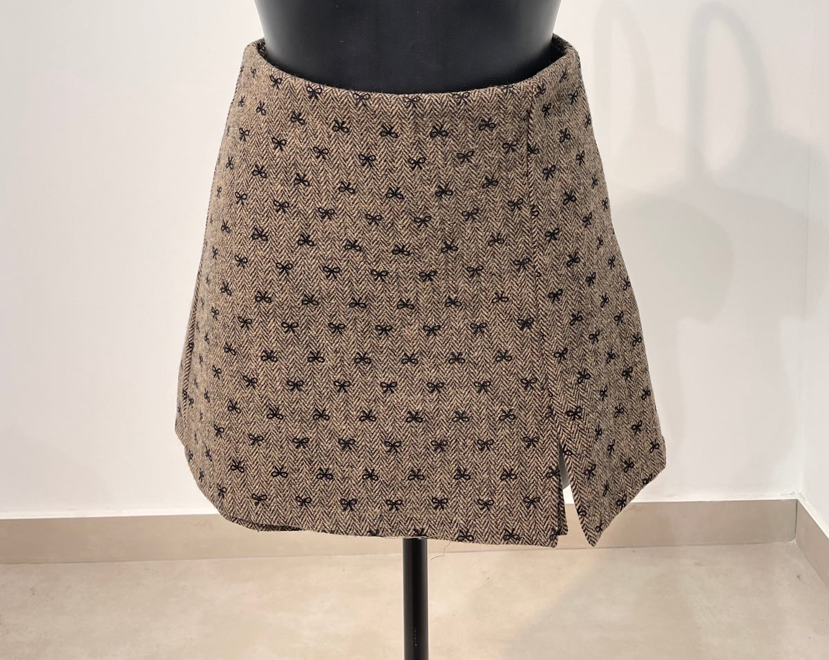 Jupe Short Noeud Chocolat
