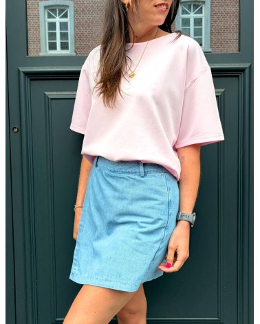 T-shirt doux rose