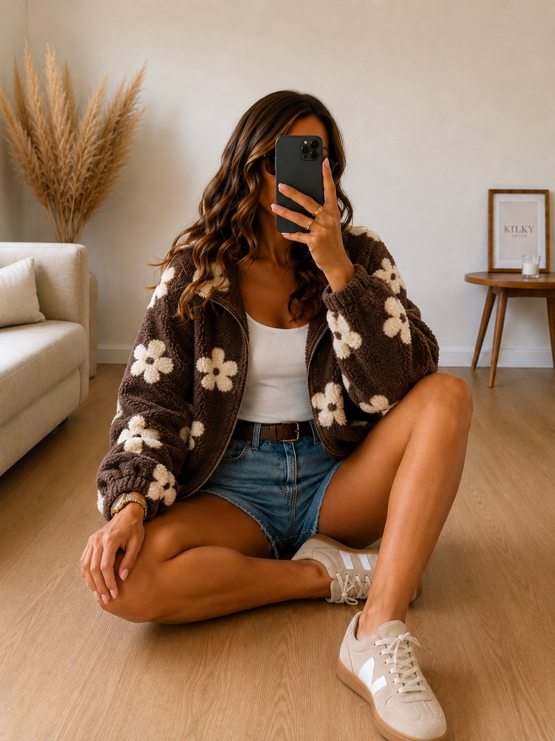 Veste Flora choco