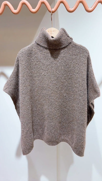 Pull sans manche Taupe