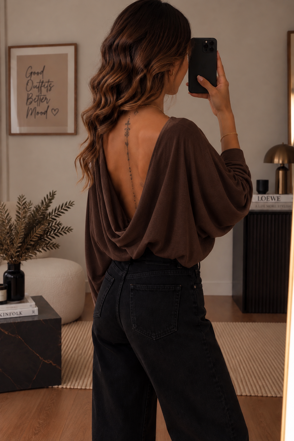 Blouse dos nu Chocolat