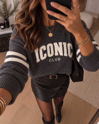 Pull iconic Gris