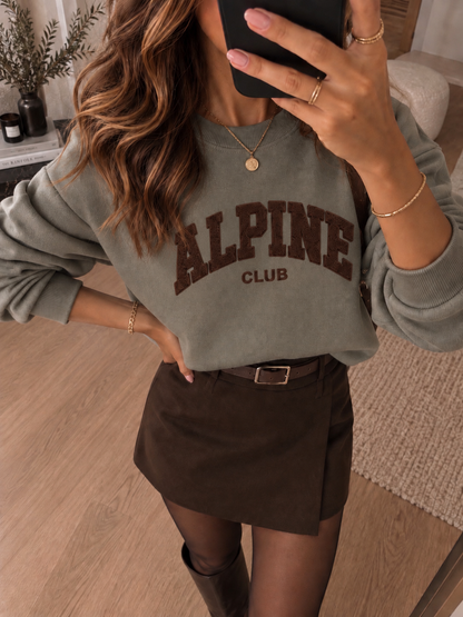 Sweat Alpine Kaki Choco