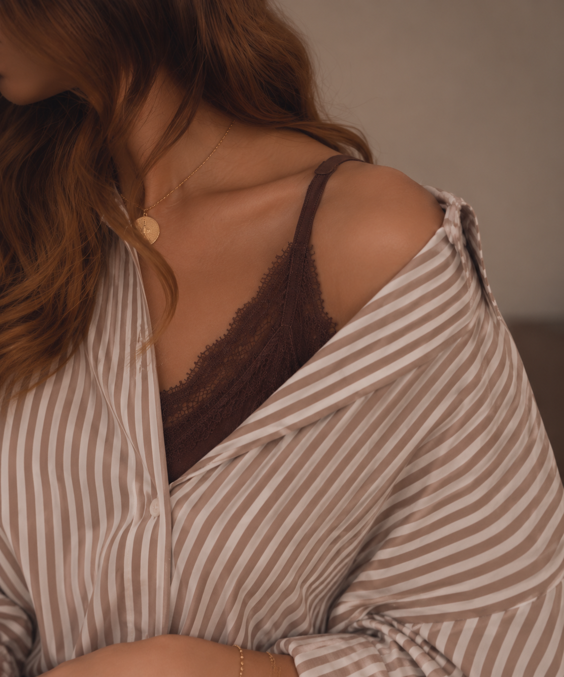 Body dentelle chocolat