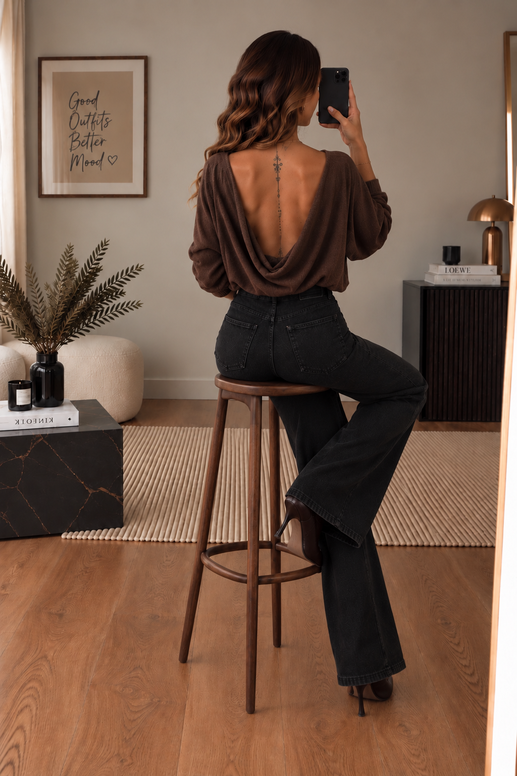 Blouse dos nu Chocolat