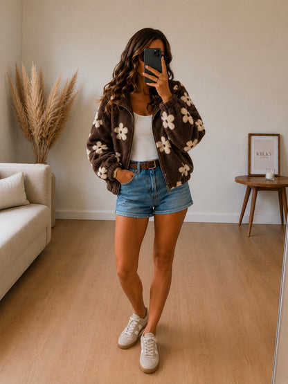 Veste Flora choco