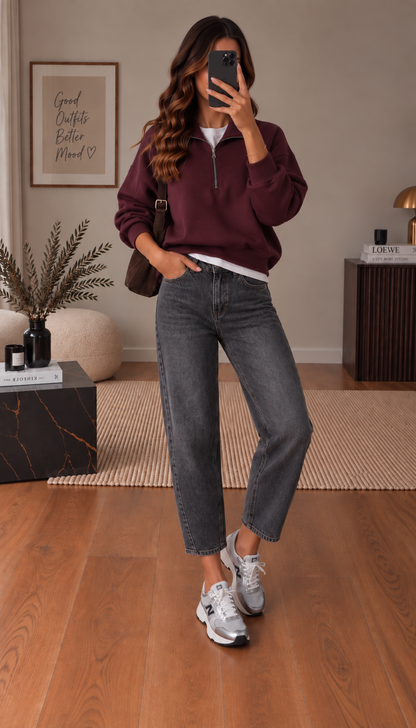 Sweat Bordeaux Tirette