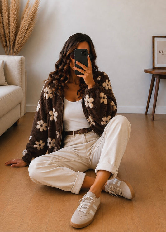 Veste Flora choco