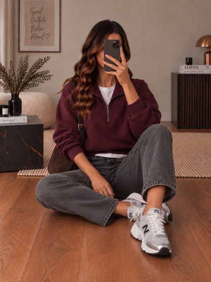 Sweat Bordeaux Tirette