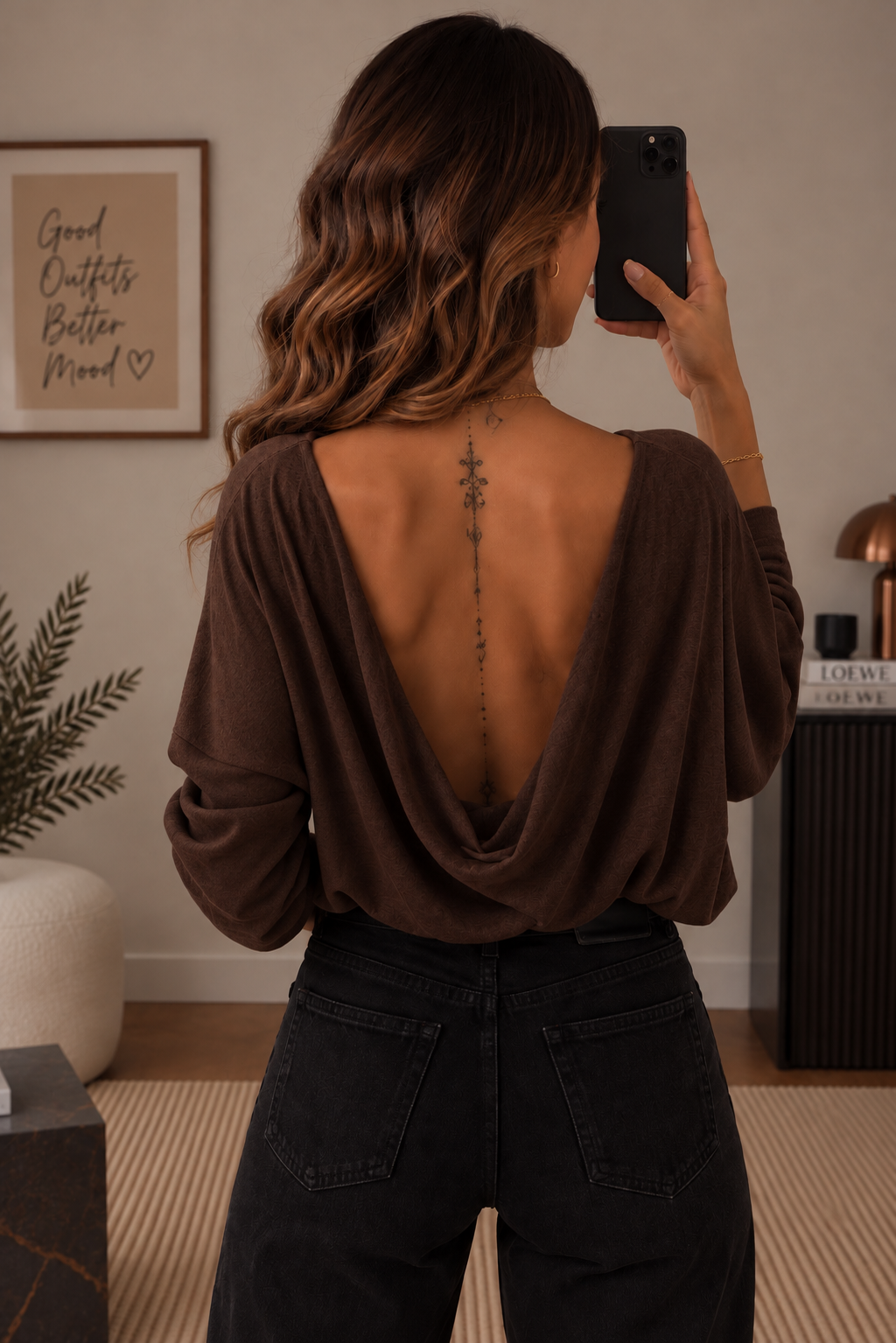 Blouse dos nu Chocolat
