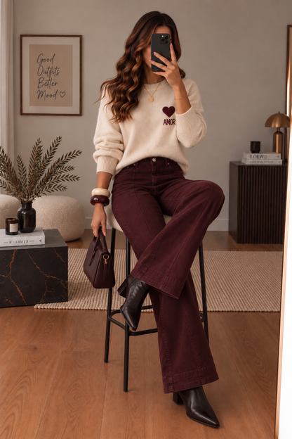 Jeans Bordeaux