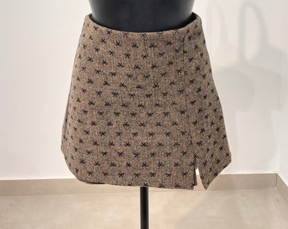 Jupe Short Noeud Chocolat