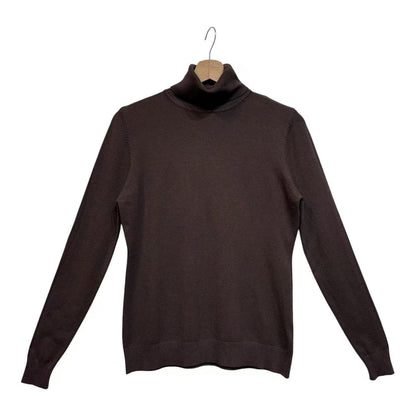 Pull col roulé Chocolat