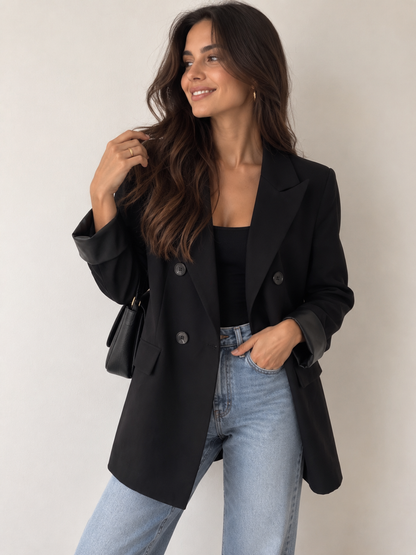 Blazer Manche en cuir