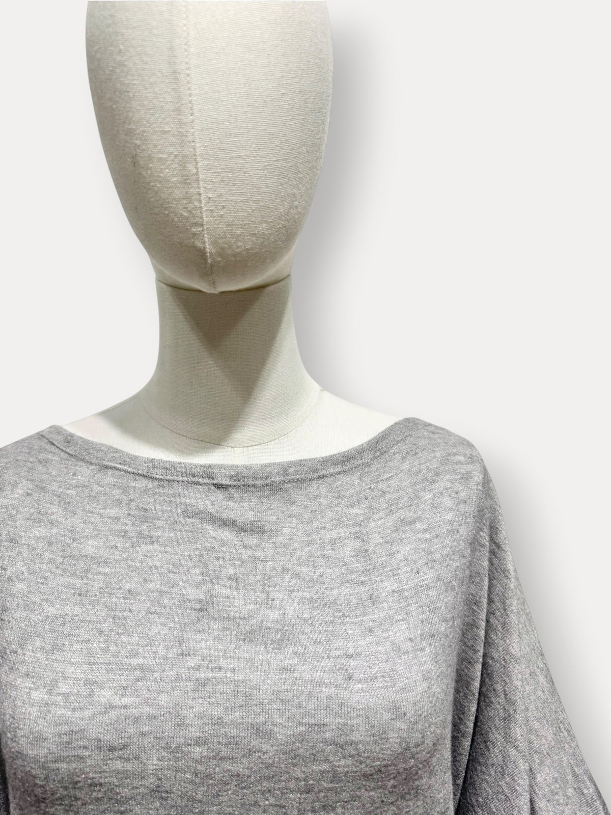Blouse dos nu grise