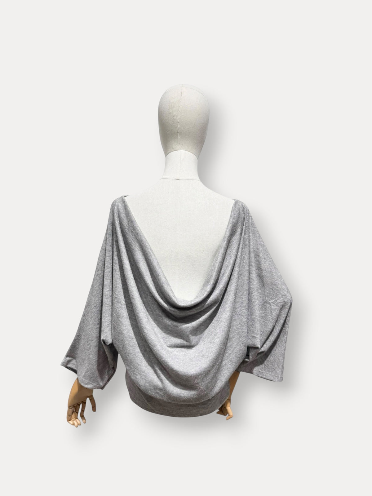 Blouse dos nu grise