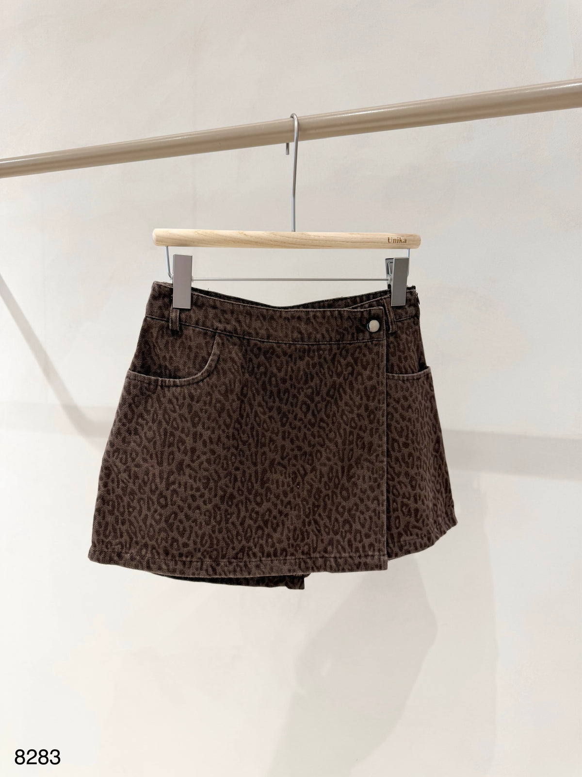 Jupe en Jeans Leopard