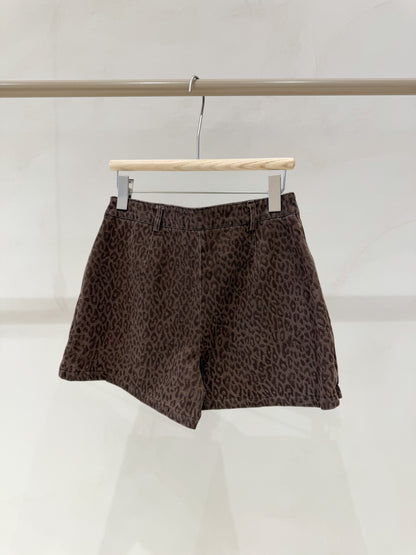 Jupe en Jeans Leopard