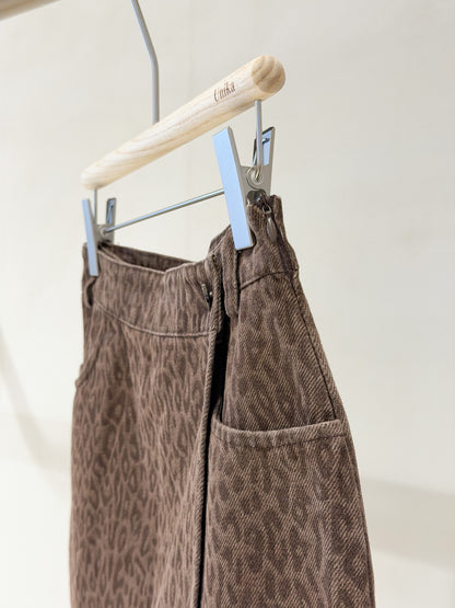 Jupe en Jeans Leopard
