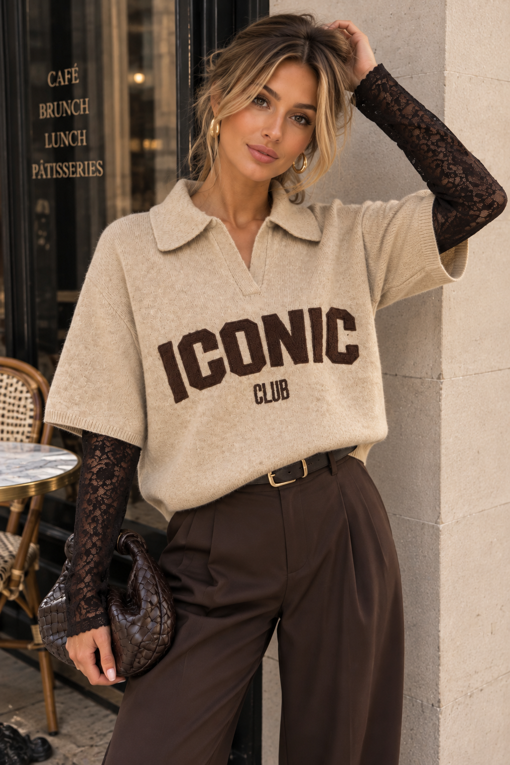 Pull Iconic Manche dentelle