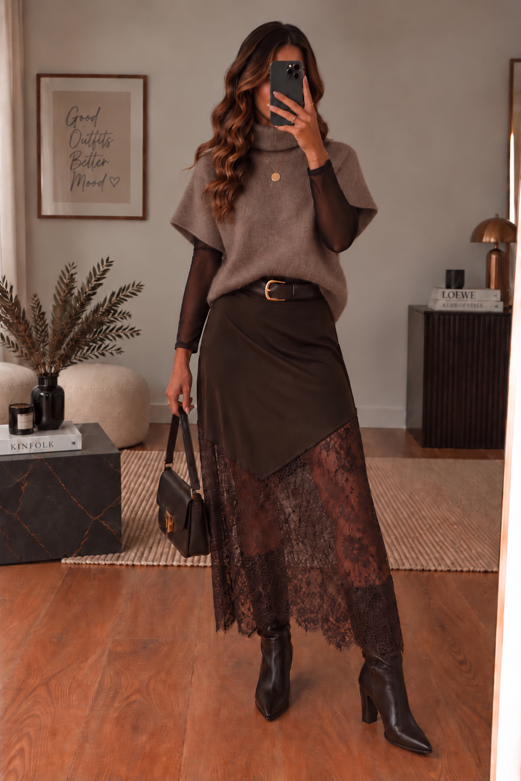 Pull sans manche Taupe