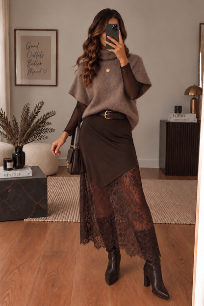 Pull sans manche Taupe