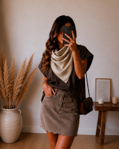 Lola chocolate blouse
