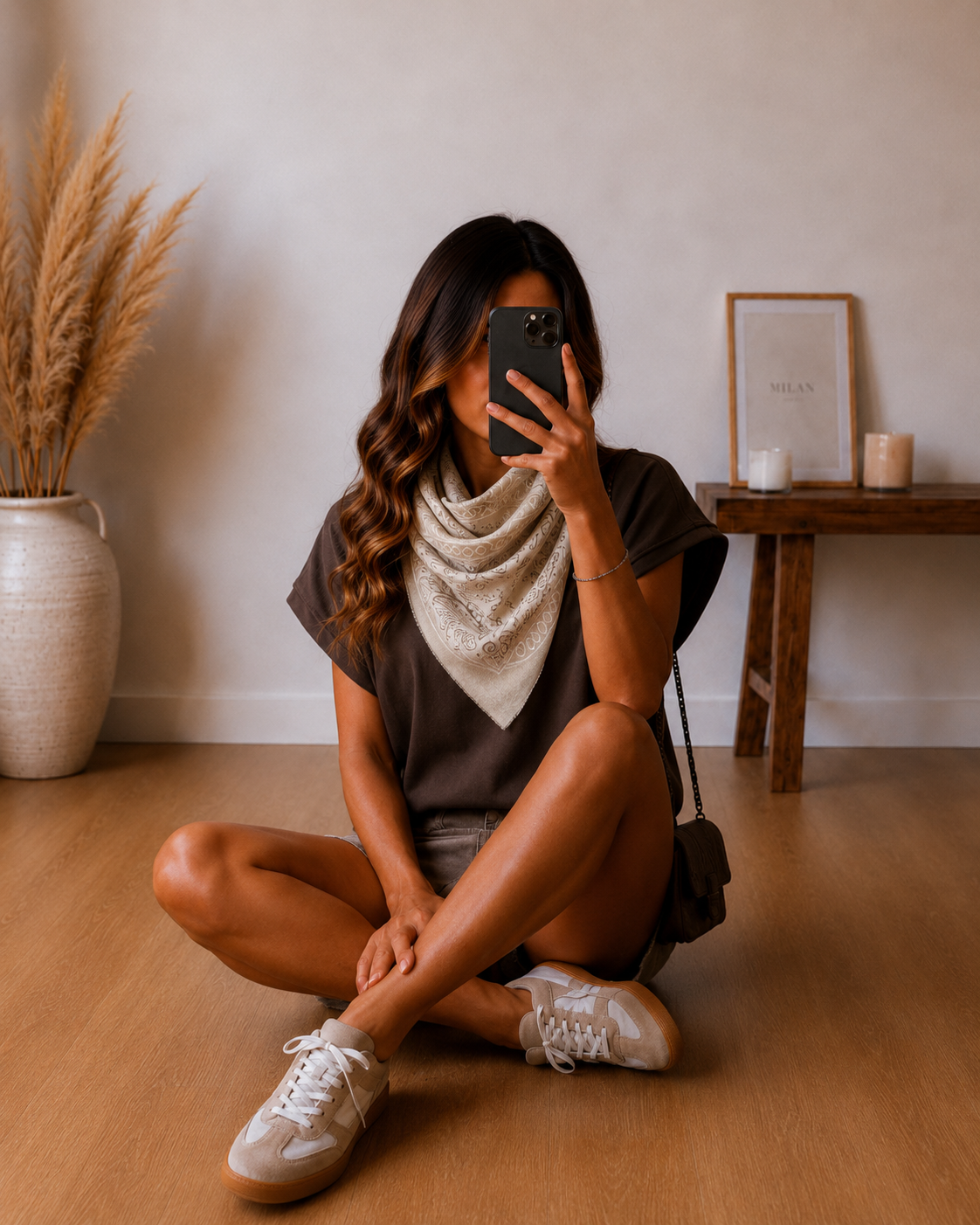 Lola chocolate blouse