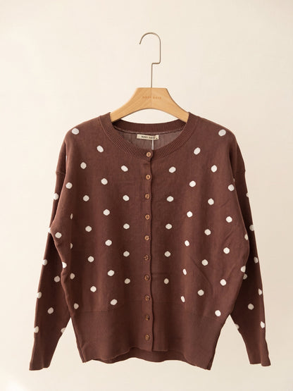 Gilet choco pois